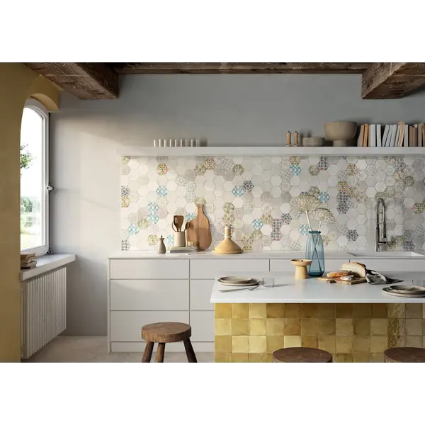 La Fabbrica AVA Small 180071 Ocher 10x10, afname per doos van 0,5 m²