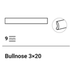 La Fabbrica AVA Small 180109 Flamingo Pencil Bullnose 3x20, afname per doos van 15 stuks