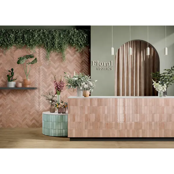 La Fabbrica AVA Small 180009 Flamingo 6,5x20, afname per doos van 0,5 m²