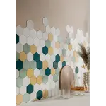 La Fabbrica AVA Small 180043 Prussian hexagon 12,4x10,7, afname per doos van 0,5 m²