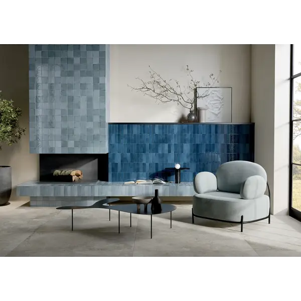 La Fabbrica AVA Small 180002 Navy 6,5x20, afname per doos van 0,5 m²