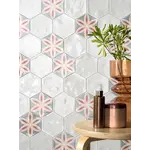 La Fabbrica AVA Small 180048 White hexagon 12,4x10,7, afname per doos van 0,5 m²