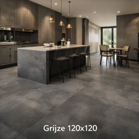 Grijze 120x120 tegels