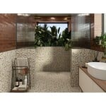 Revoir Paris Studio Brun Retro glossy 6x25, afname per doos van 0,32 m²