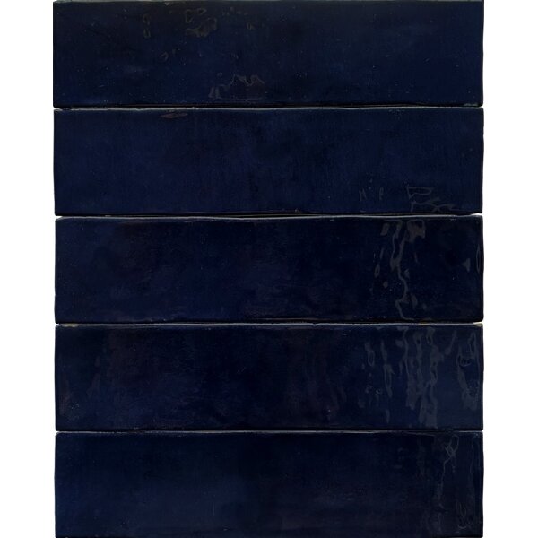 Revoir Paris Studio Cobalt glossy 6x25, afname per doos van 0,32 m²