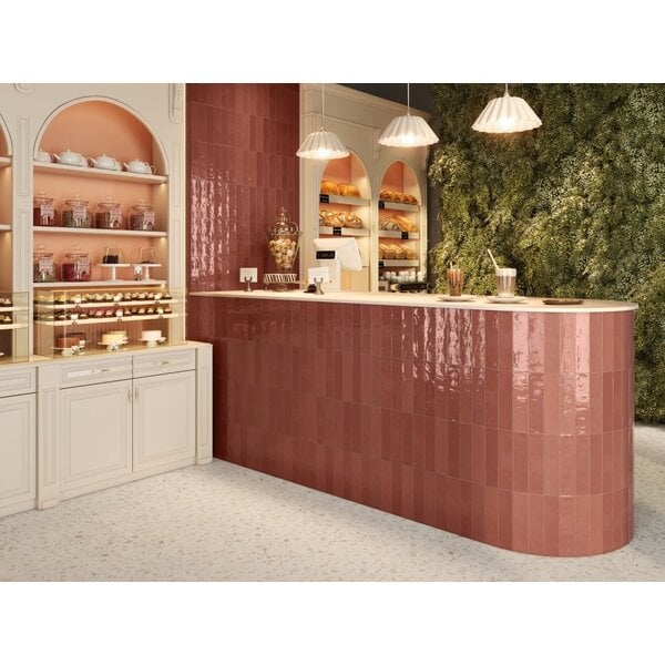 Revoir Paris Studio Rose d'Antan glossy 6x25, afname per doos van 0,32 m²