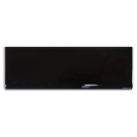 sierstrip 5x15 cm zwart glans afgeronde zijde, afname per stuk