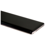 sierstrip 5x15 cm zwart glans afgeronde zijde, afname per stuk