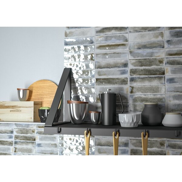 Cifre Jazba Grey Brillo 6x24,6, afname per doos van 0,5 m²