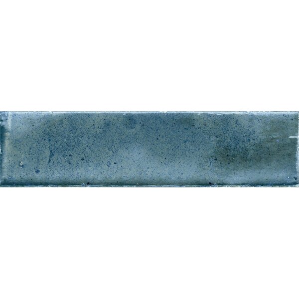 Cifre Jazba Turquoise Brillo 6x24,6, afname per doos van 0,5 m²