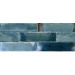 Cifre Jazba Turquoise Brillo 6x24,6, afname per doos van 0,5 m²
