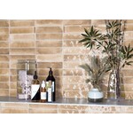 Cifre Jazba Beige Brillo 6x24,6, afname per doos van 0,5 m²