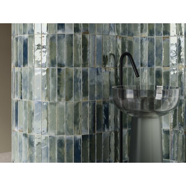 Cifre Jazba Sage Brillo 6x24,6, afname per doos van 0,5 m²