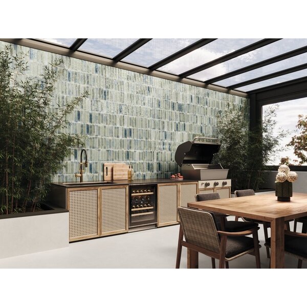 Cifre Jazba Sage Brillo 6x24,6, afname per doos van 0,5 m²