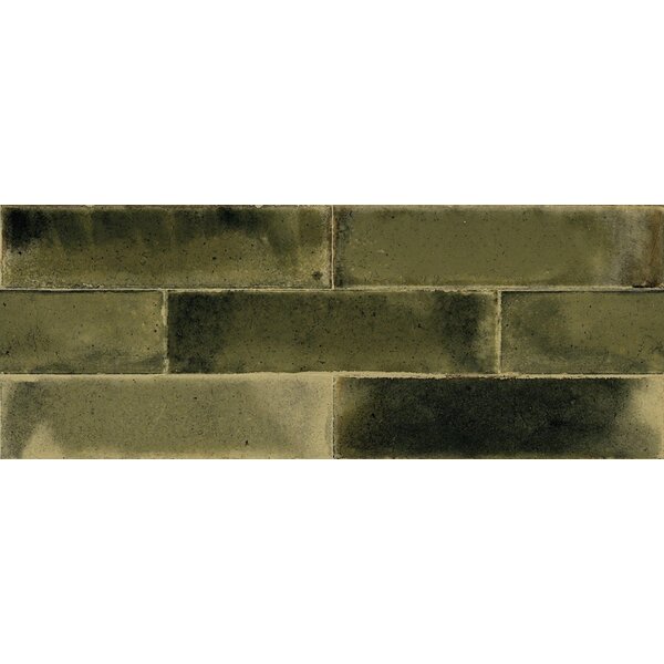Cifre Jazba Olive Brillo 6x24,6, afname per doos van 0,5 m²