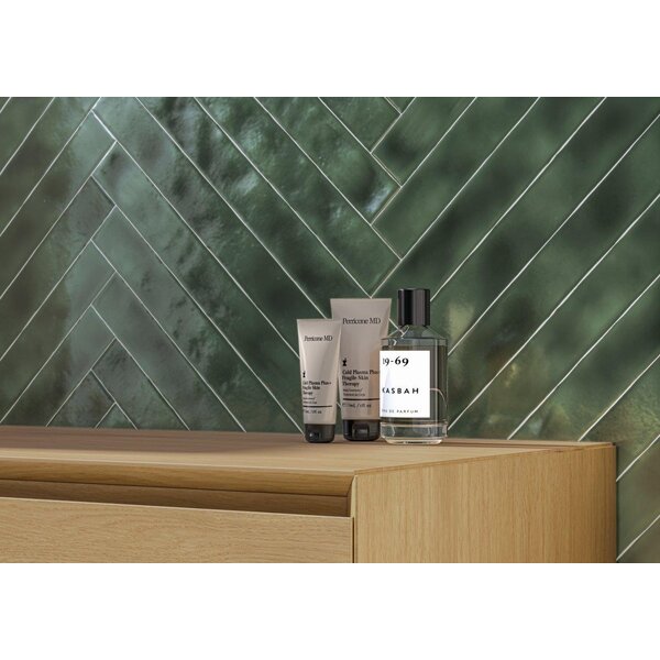 Cifre Lula Green Brillo 5x25, afname per doos van 0,6 m²