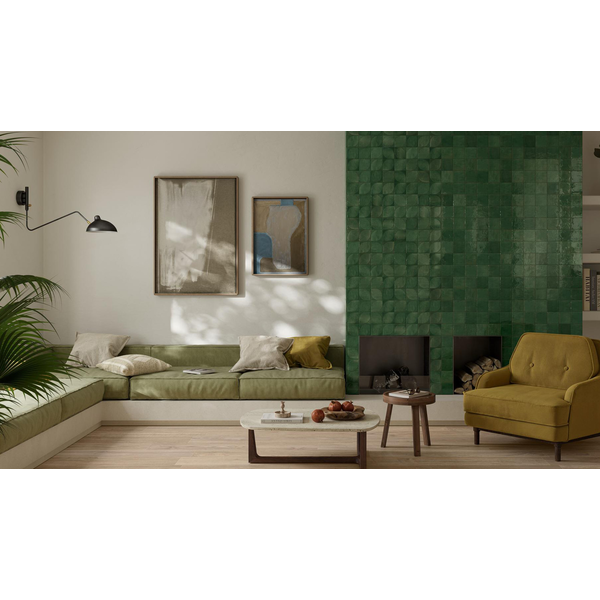 Marazzi Lume 10x10 MQ88 Dew Green Lux, afname per doos van 0,6 m²
