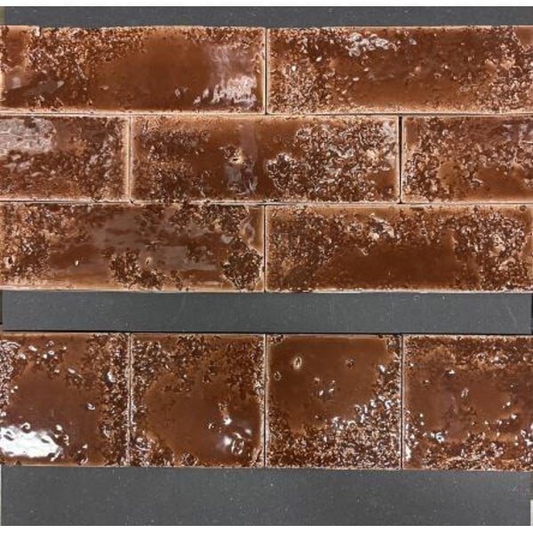 Grandeur Denia Marron 10x10, afname per doos van 1 m²