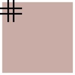 Winckelmans Squares 7x7 cm, vlak op net, rose (RSU), 9 mm dik, afname per doos van 0,51 m²