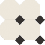 Vitcera Octagon 15x15 cm + Dots 5x5 op net, 11 matjes = 1 m²