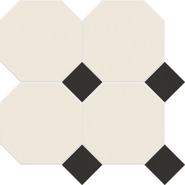 Vitcera Octagon 15x15 cm + Dots 5x5 op net, 11 matjes = 1 m²