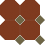 Vitcera Octagon 15x15 cm + Dots 5x5 op net, 11 matjes = 1 m²