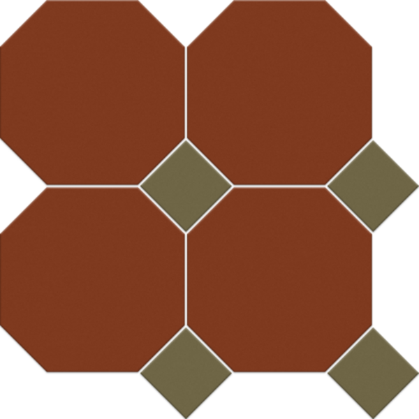 Vitcera Octagon 15x15 cm + Dots 5x5 op net, 11 matjes = 1 m²