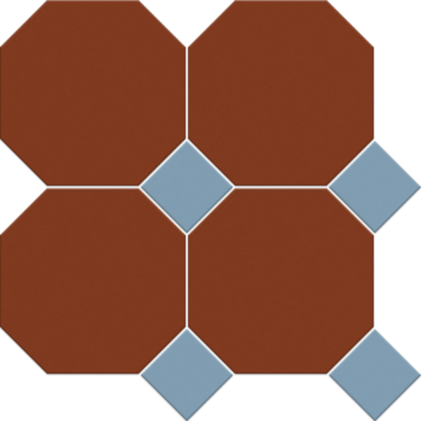 Vitcera Octagon 15x15 cm + Dots 5x5 op net, 11 matjes = 1 m²
