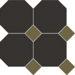 Vitcera Octagon 15x15 cm + Dots 5x5 op net, 11 matjes = 1 m²