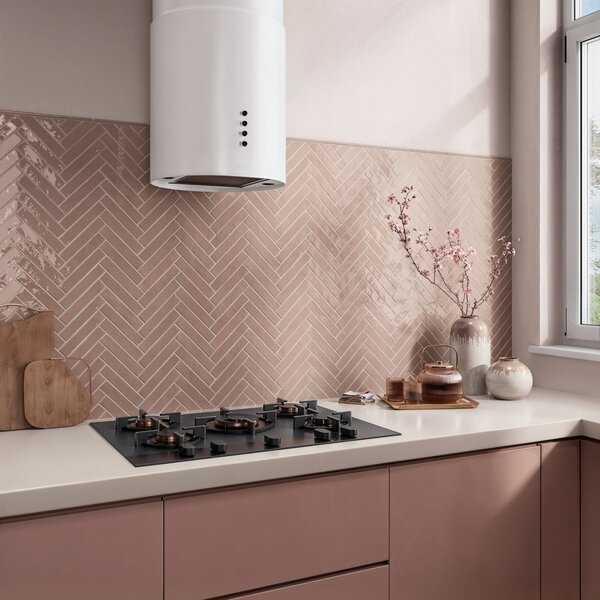 Ceravision Nouvelle Old Rose glans 3x16, afname per doos van 0,461 m²