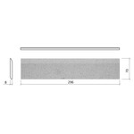 Mosa Global Collection 7x30 75055S Flaked Pumice Grey, afname per doos van 1 stuk