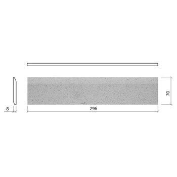 Mosa Global Collection 7x30 75055S Flaked Pumice Grey a 1 stuk