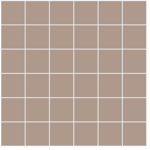 Winckelmans Squares 5x5 cm, vlak op net, lin (LIN), 5 mm dik, afname per doos van 1,01 m²