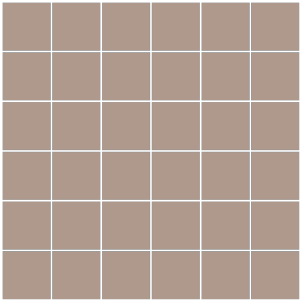 Winckelmans Squares 5x5 cm, vlak op net, lin (LIN), 5 mm dik, afname per doos van 1,01 m²