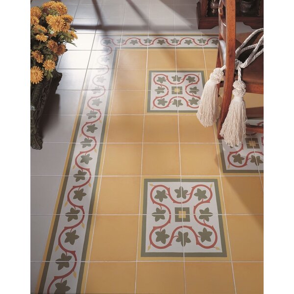 Vives 1900 Amarillo uni 20x20, afname per doos van 1 m²