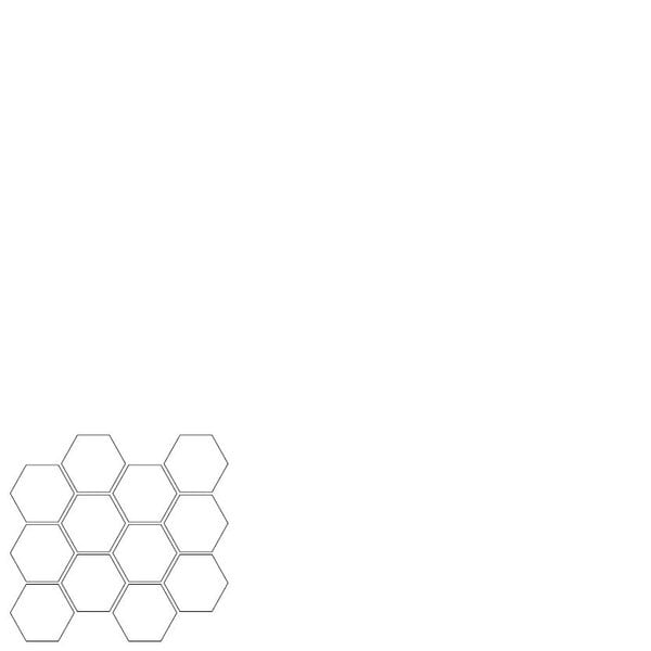 Ermes Aurelia Classy Warm White mozaiek hexagon 26,8x29,2, afname per doos van 0,87 m²