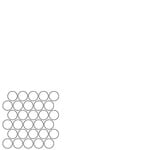 Ermes Aurelia Classy Warm White Mozaiek Basket op matje 22,6x22,6 cm, afname per doos van 6 stuks