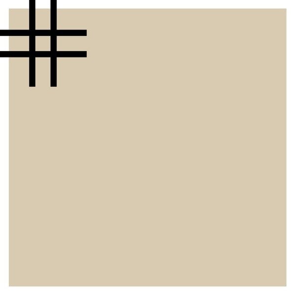 Winckelmans Squares 5x5 cm, vlak op net, ontario (ONT), 5 mm dik, afname per doos van 1,01 m²