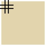 Winckelmans Squares 5x5 cm, vlak op net, vanille (VAN), 5 mm dik, afname per doos van 1,01 m²