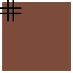 Winckelmans Squares 5x5 cm, vlak op net, rouge (ROU), 5 mm dik, afname per doos van 1,01 m²