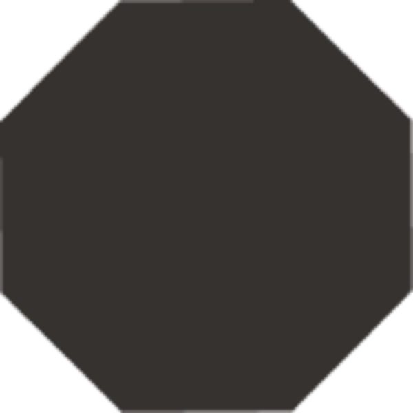 Vitcera Octagon Black 15,1x15,1 cm, afname per doos van 0,5 m²