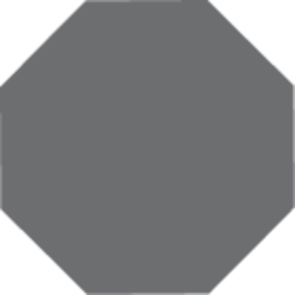Vitcera Octagon Dark Grey 15,1x15,1 cm, afname per doos van 0,5 m²
