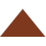 Vitcera Triangle Red 5,2x5,2x7,3 cm, afname per doos van 48 stuks