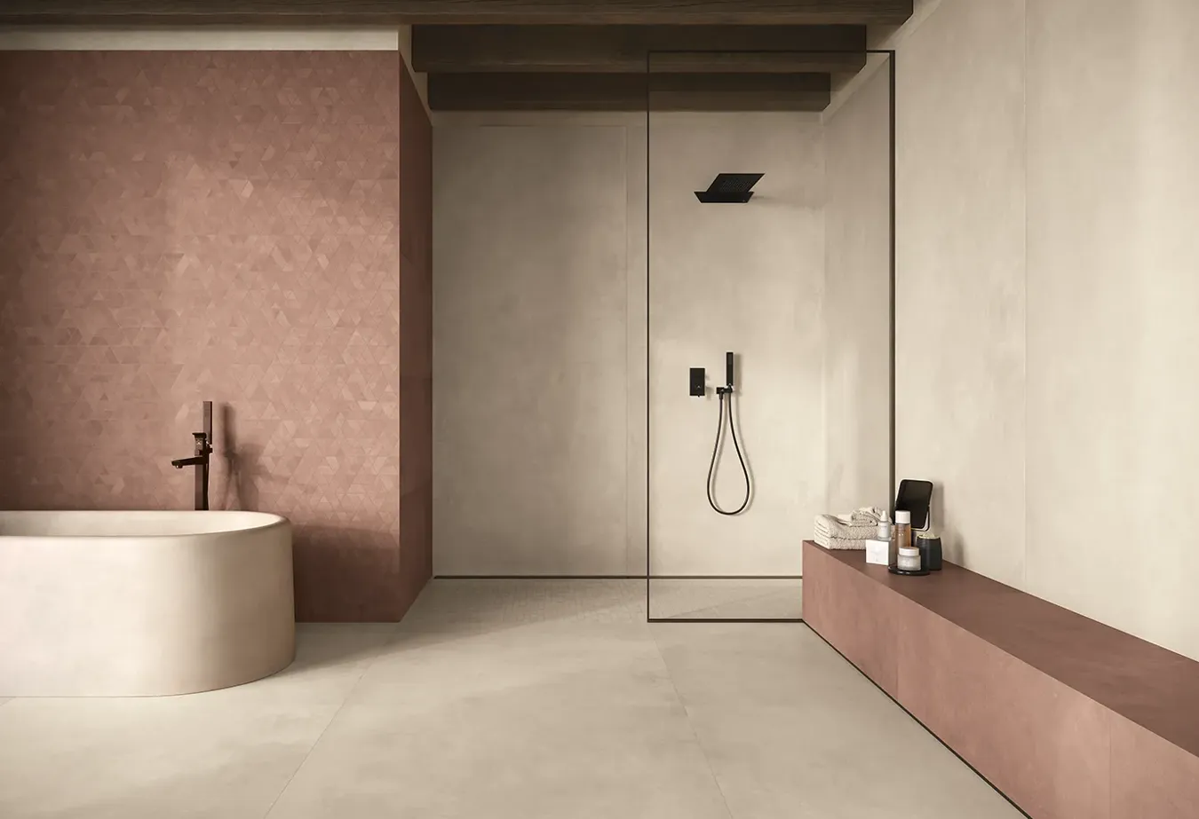 Keope Moov Up microcement look tegels