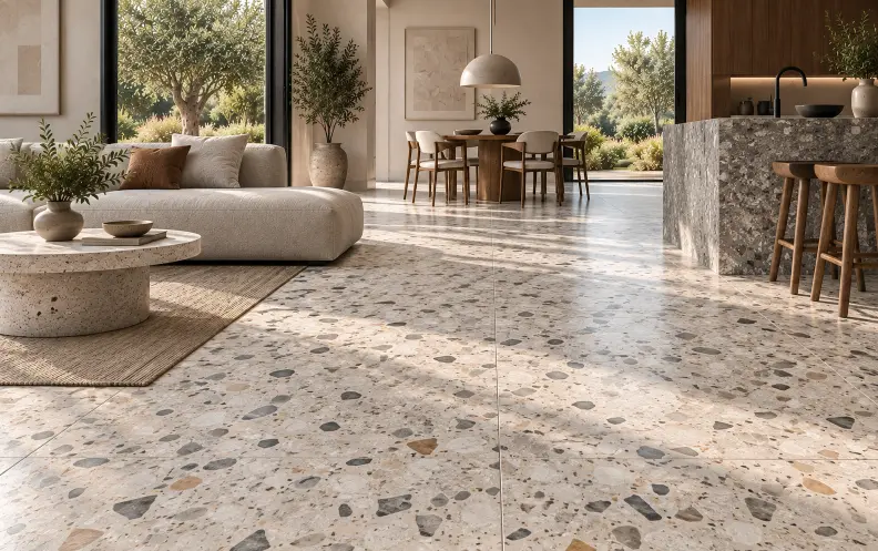 Terrazzo vloertegels