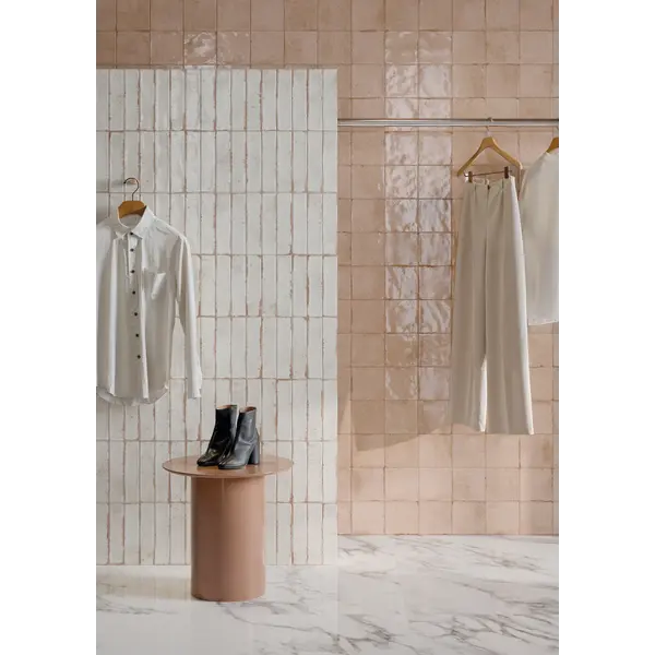 La Fabbrica AVA Wabi Sabi Ren Bianco 15x15, afname per doos van 1,04 m²