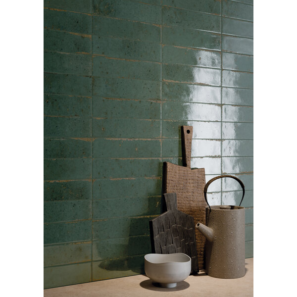 La Fabbrica AVA Wabi Sabi Reki Verde 6x25, afname per doos van 0,48 m²
