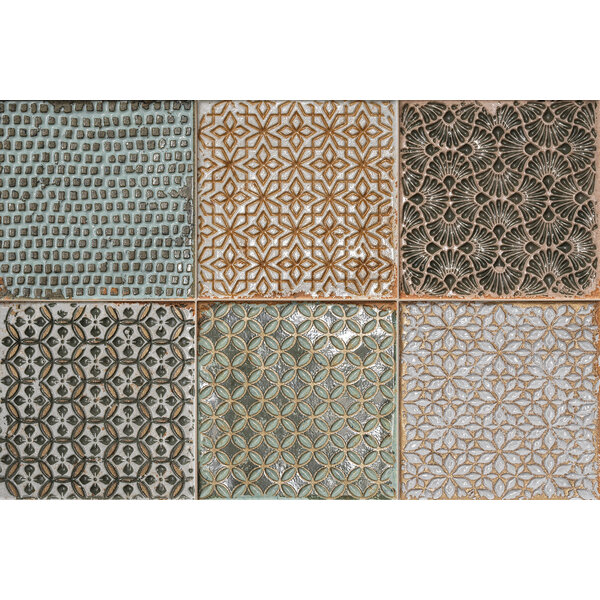 La Fabbrica AVA Wabi Sabi Hinode pattern Caldo 15x15, afname per doos van 0,27 m²