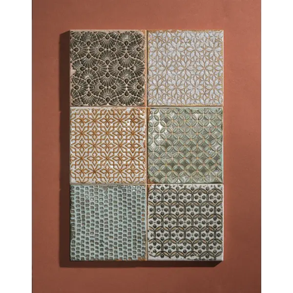 La Fabbrica AVA Wabi Sabi Hinode pattern Caldo 15x15, afname per doos van 0,27 m²
