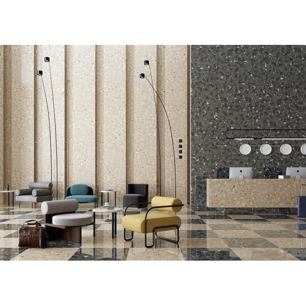 Vives Monaco-R Negro 80x80, afname per doos van 1,28 m²